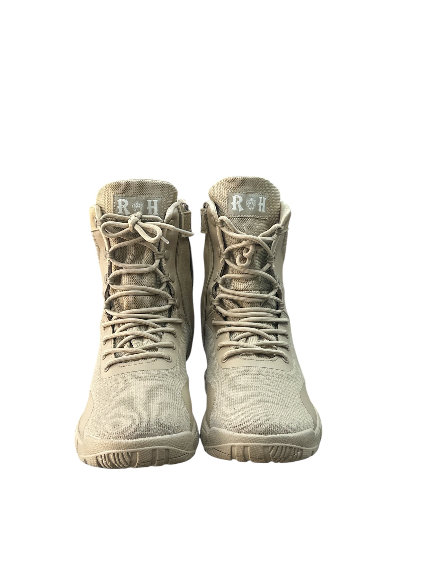 "RH Tactical High-Top Military Boots – Lightweight, Breathable Combat Footwear in Sand Beige"